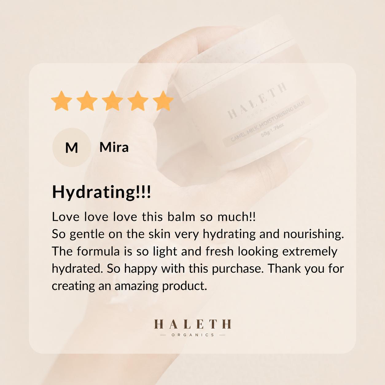 Camel Milk Moisturiser Balm - 90g